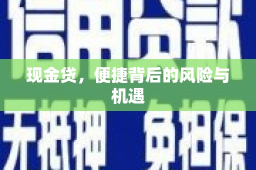 芜湖现金贷，便捷背后的风险与机遇
