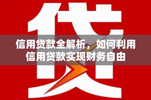 芜湖信用贷款全解析，如何利用信用贷款实现财务自由